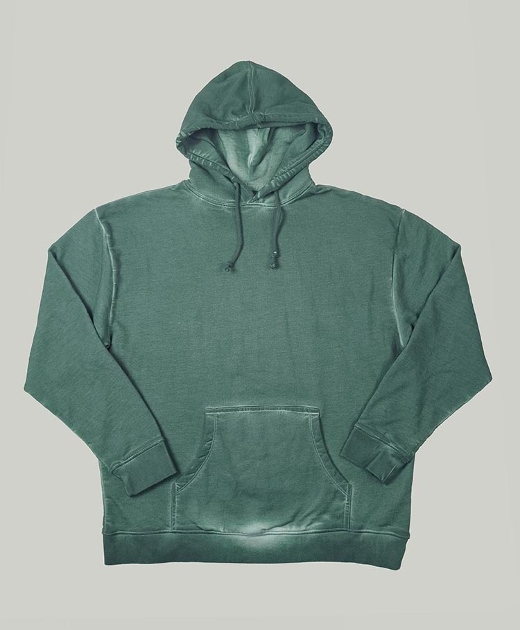 M11779 Mens Garment Dyed Hooded Sweatshirts