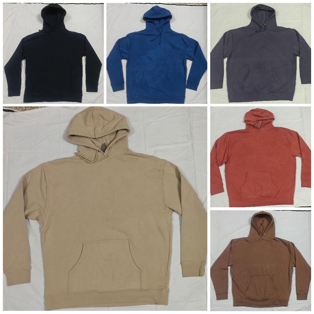 M11779 Mens Garment Dyed Hooded Sweatshirts