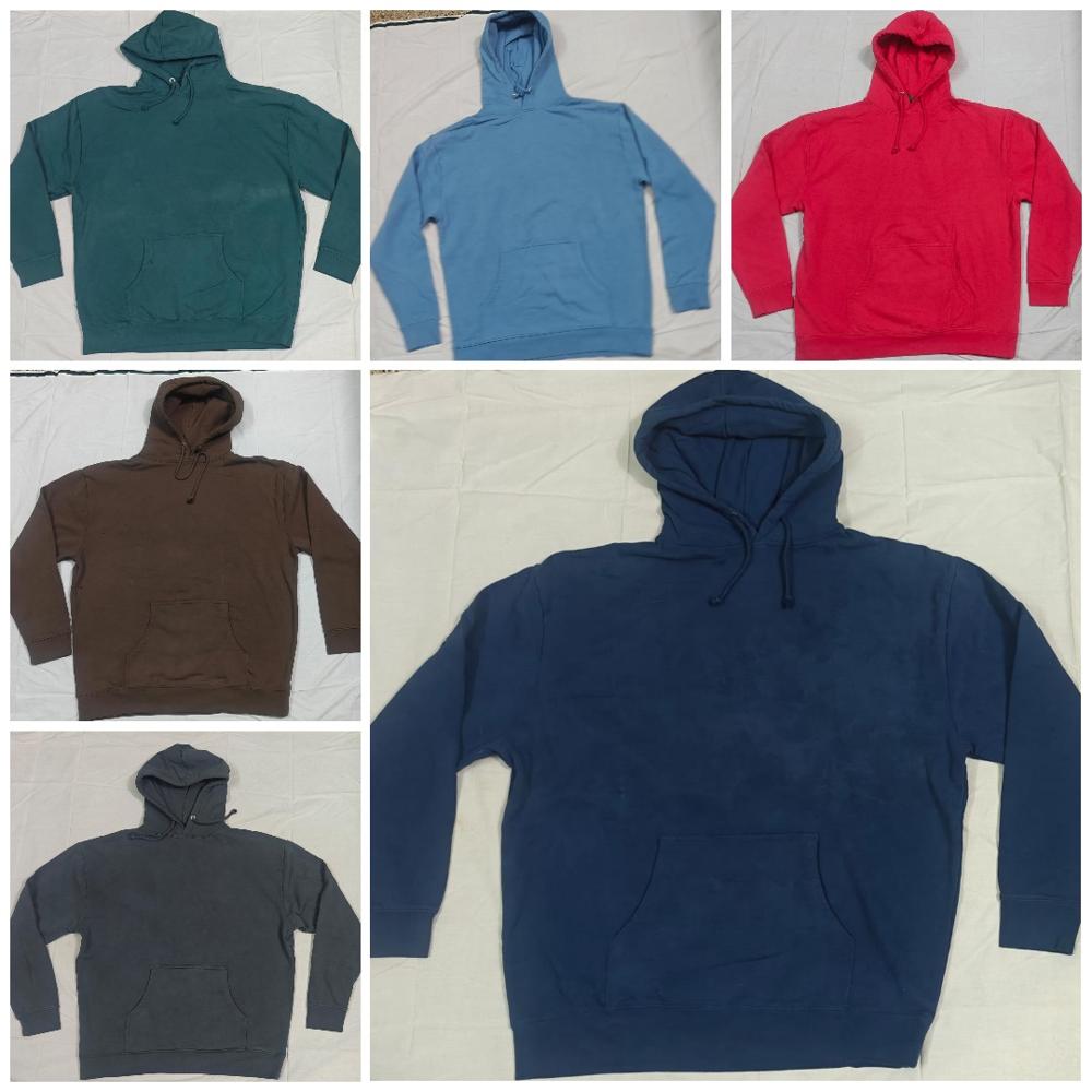 M11779 Mens Garment Dyed Hooded Sweatshirts