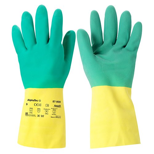Ansell Bi-Colour Double Dipped natural Rubber Gloves