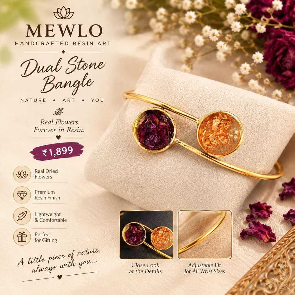 Dual Stone Bangle