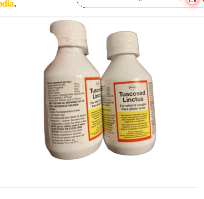 Tuscosed Linctus Syrup 125ml - Dosage Form: Liquid