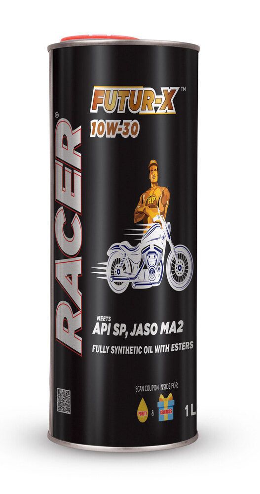 HP RACER FUTUR-X 10W 30 Super Premium Quality Synthetic Motor Cycle Engine Oil