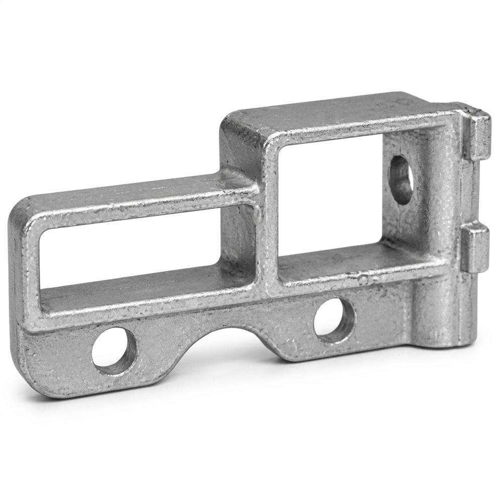 Pole Bracket For A Dual Run Suspension Clamp - Color: Silver