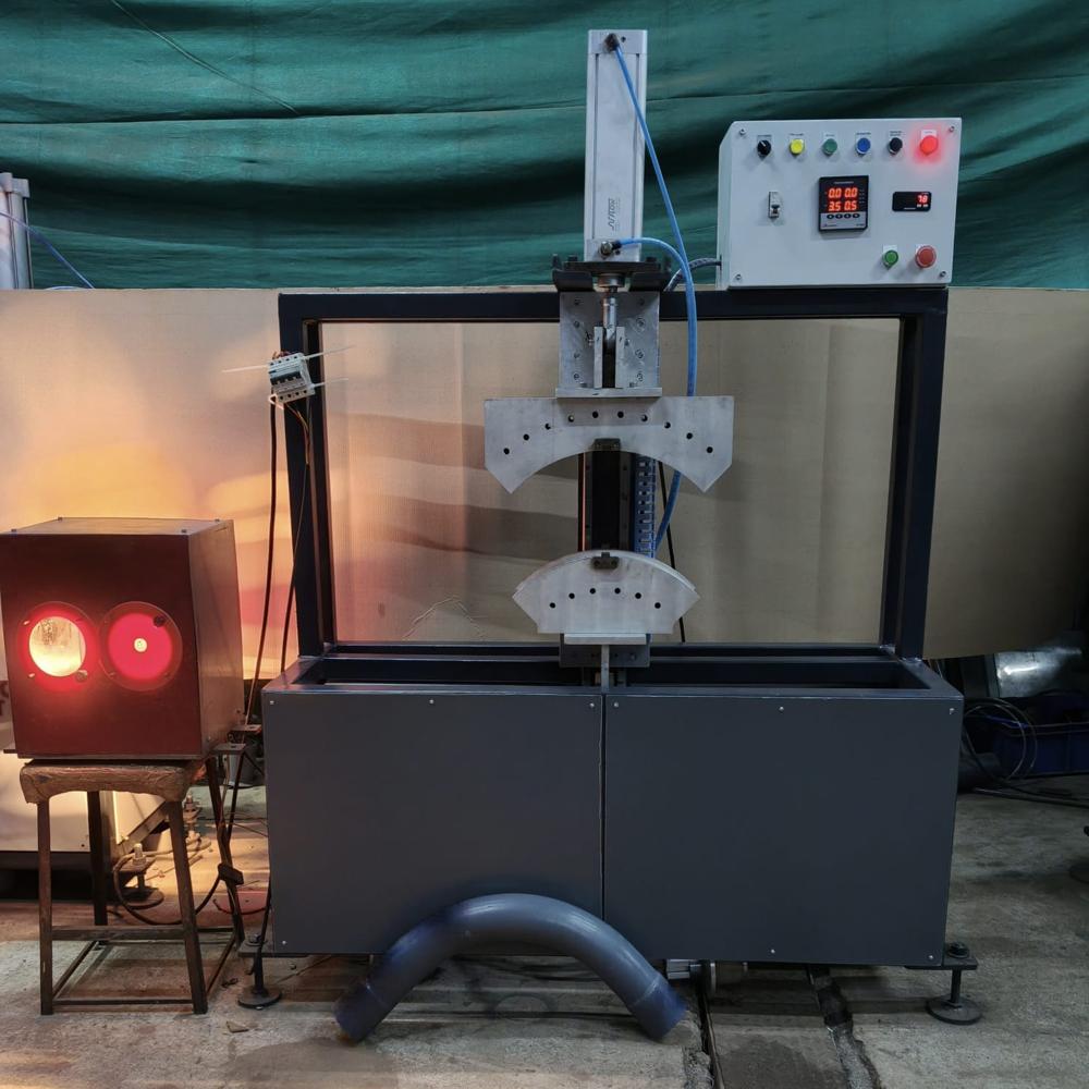 Aps- Ppbme 40-110 Pvc Pipe Bend Making Machine - Color: Blue & White