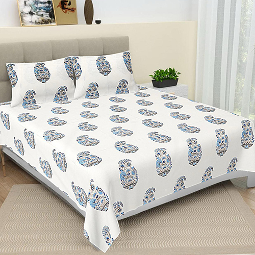 Block Printed Bed Sheet