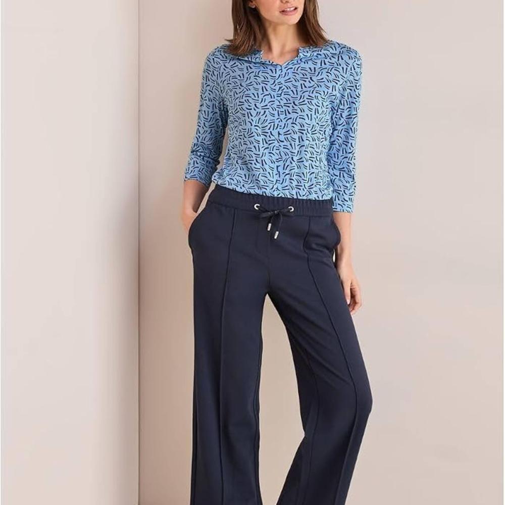 Export Surplus Womens Blue Printed Top