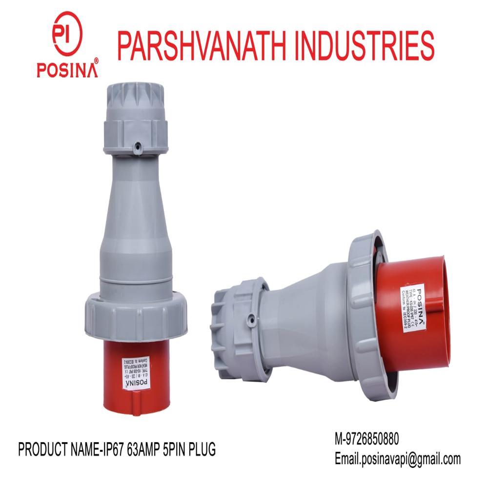IP67 INDUSTRIAL PLUG 63AMP -5PIN 