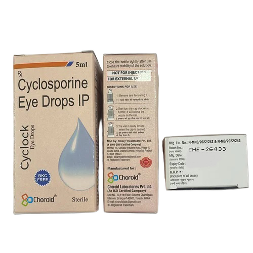 Cyclosporine Ophthalmic Eye Drops IP