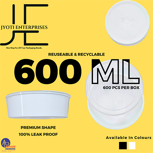 600ml Round PP Food Container
