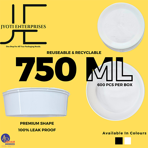 750ml Round PP Food Container