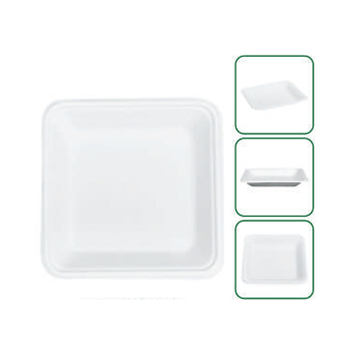 Disposable 6 Inch Square Plate