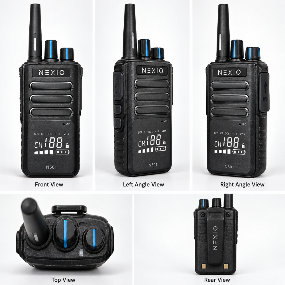 walkie talkie nexio 501 