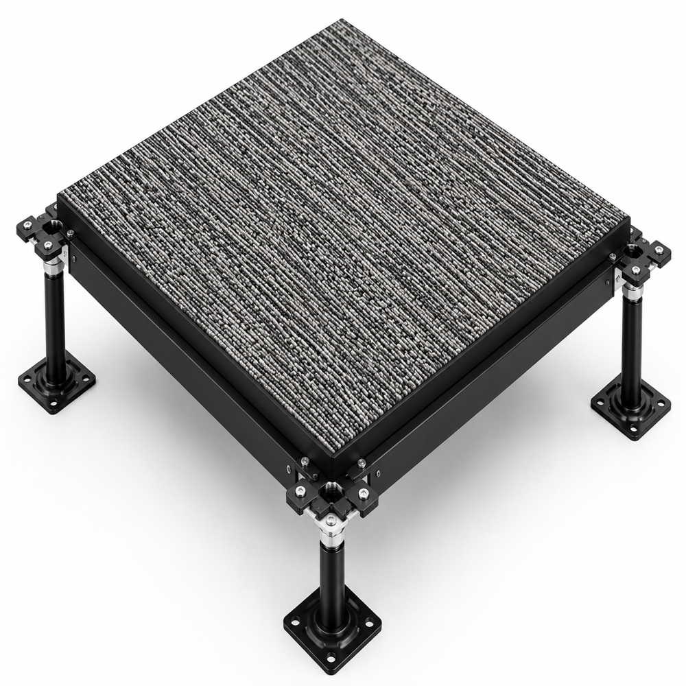 4000 Series Carpet Tiles Calcium Sulphate Raised Floor - Color: Grey