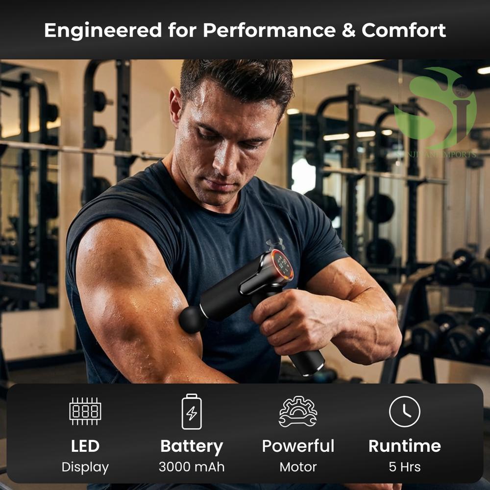 Massage Gun With 99 Speed And 3 Massage Modes