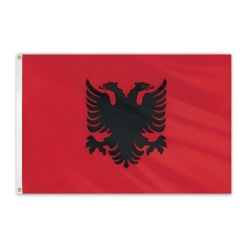 Single Sided Polyester Albania Flag