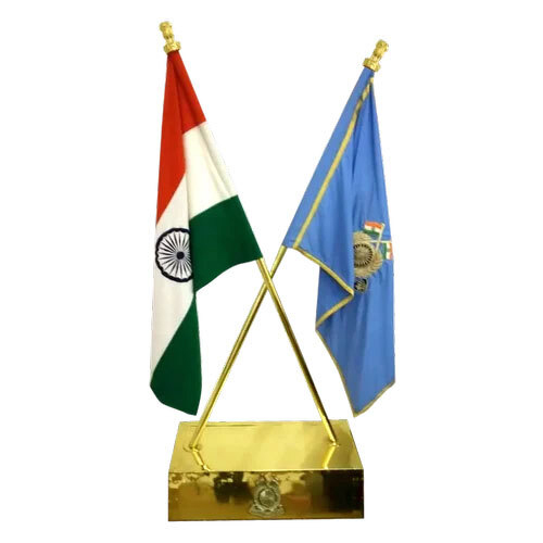 15 Inch Golden Flag Stand