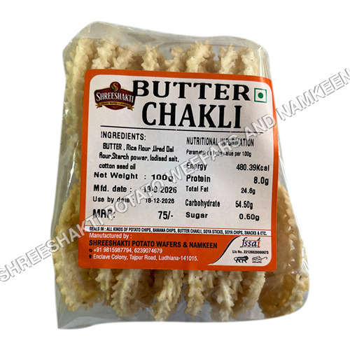 100Gm Butter Chakli - Carbohydrate: 46.25G Per 100G