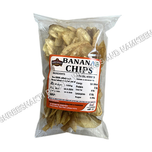 100Gm Banana Chips - Carbohydrate: 67.10G