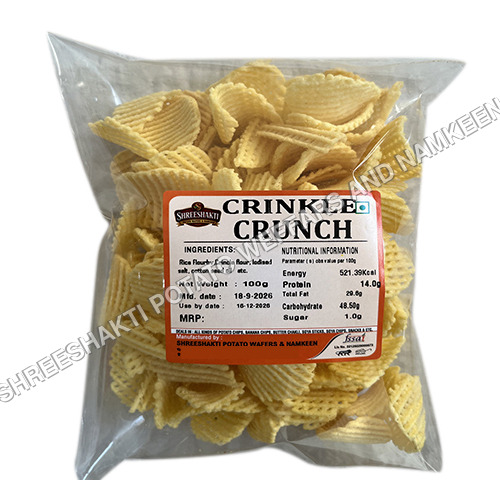 100Gm Crinkle Crunch - Carbohydrate: 75.4 G Per 100 G