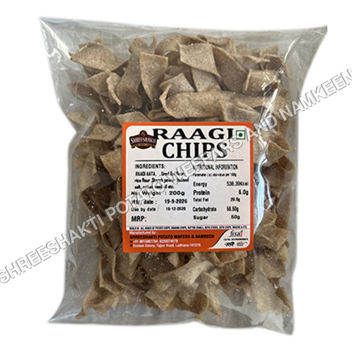 200gm Raagi Chips - Carbohydrate: 22g (Per 30g Serving)