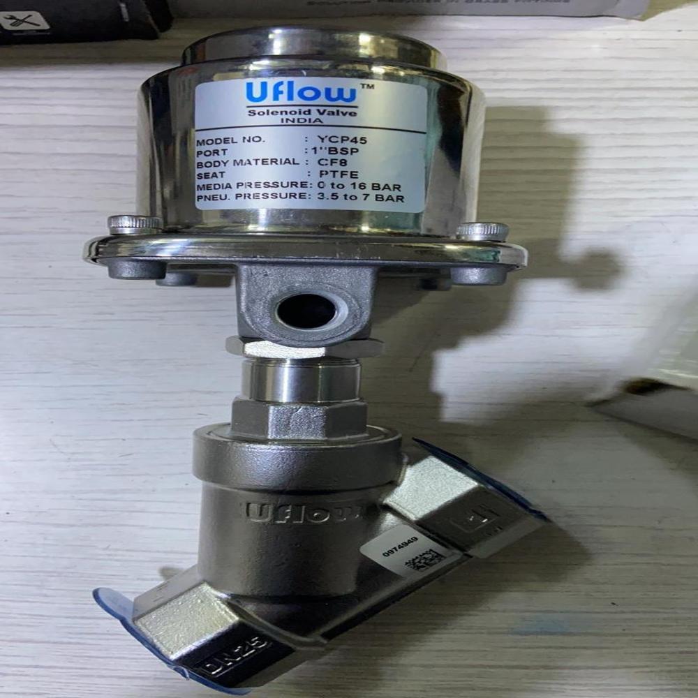 Uflow Pneumatic Angle Seat Valve