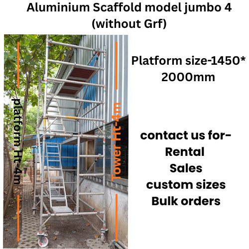 Aluminium Scaffold Model Jumbo 4 - Application: Construction