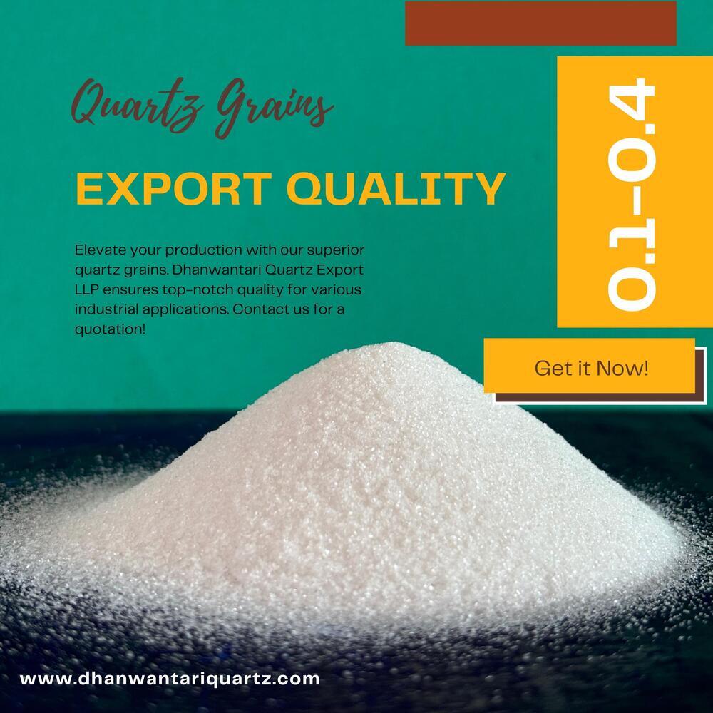 Quartz Grit - Quartz 0.1-0.4 Mm, White Irregular Grits, 99.5% Purity For Quartz Slab Production, Packaged In 25kg Bags
