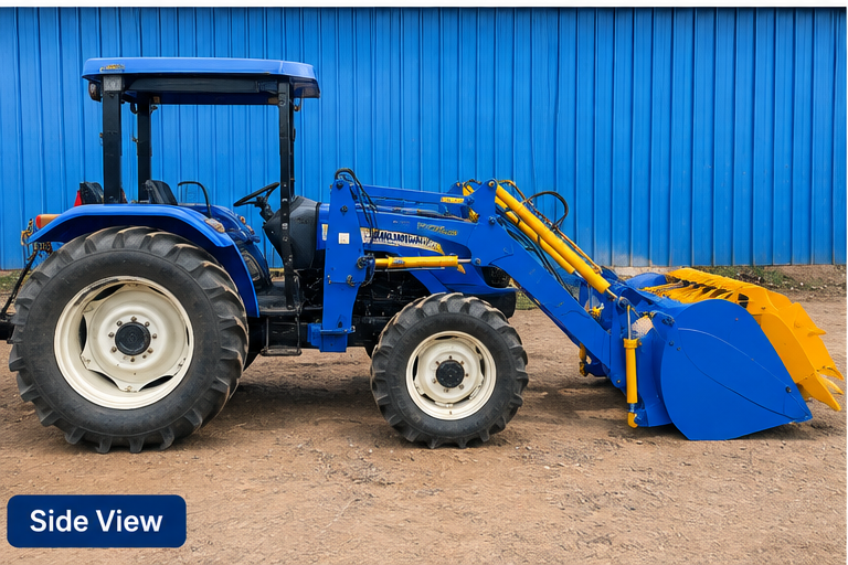 Tractor Front End Loader With Grabber