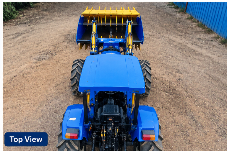 Tractor Front End Loader With Grabber