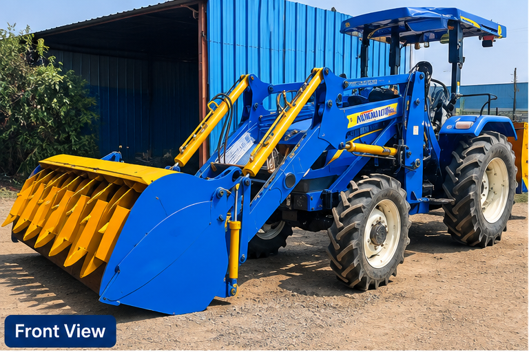 Tractor Front End Loader With Grabber