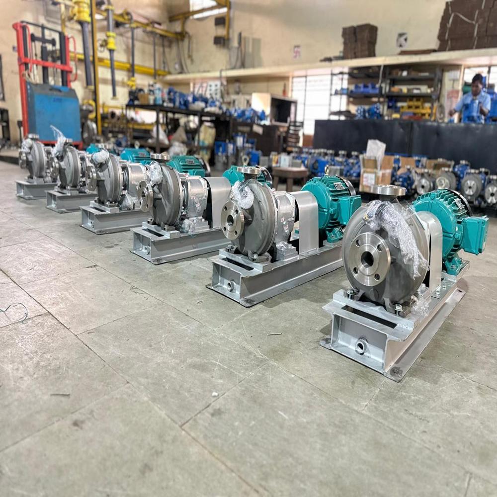 Close Impeller Centrifugal Process Pump - Stainless Steel, Up To 400 M3/hr, 16 Bar | Closed Impeller, Mechanical Seal, Low Noise
