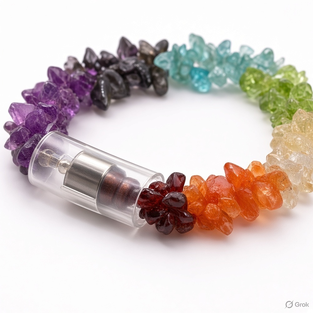 Amethyst Tumbled Chips Bracelets - Design: Attractive