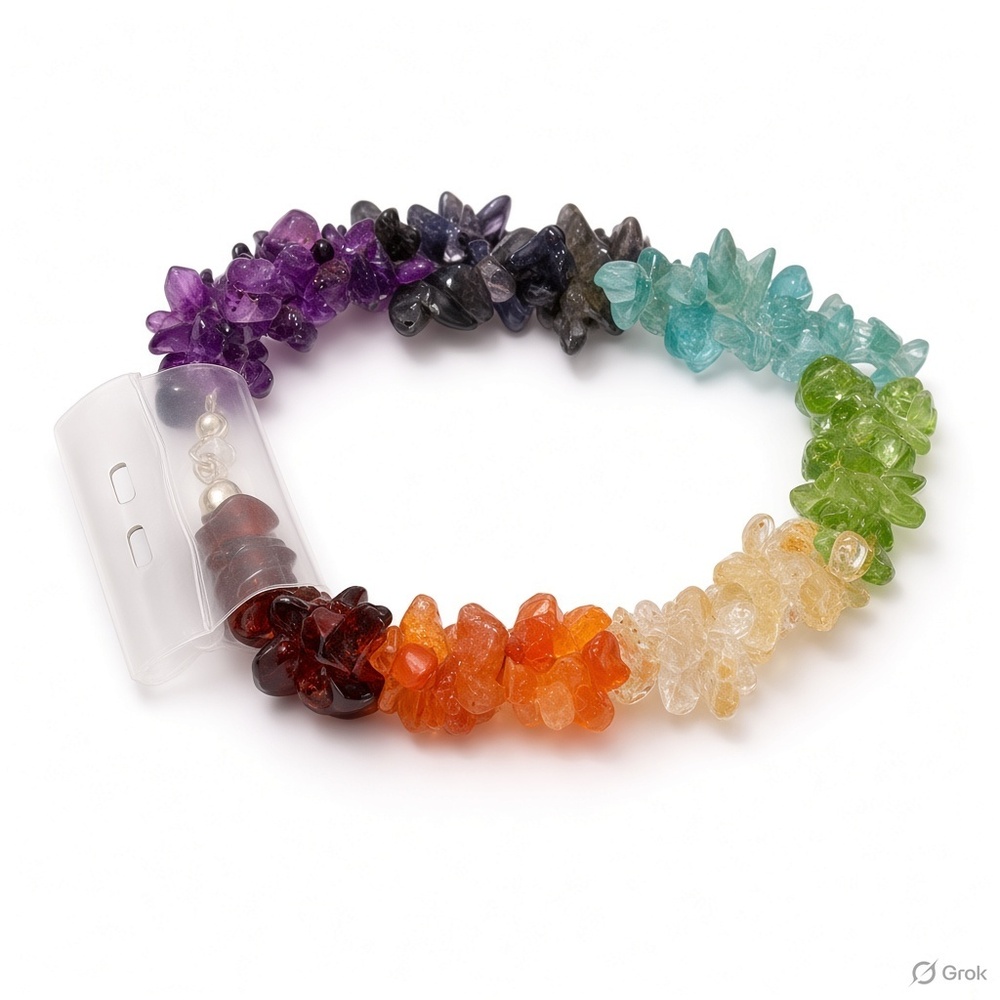 Amethyst Tumbled Chips Bracelets - Design: Attractive
