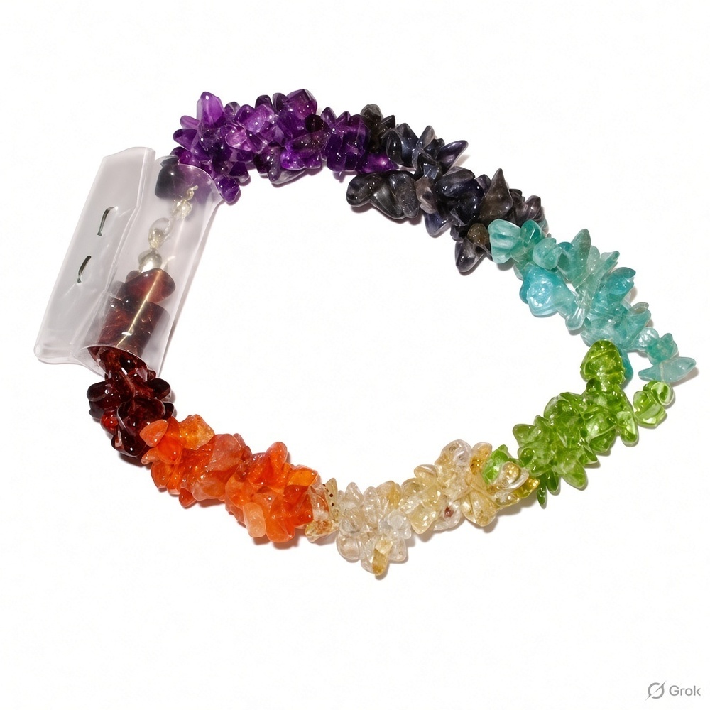 Amethyst Tumbled Chips Bracelets - Design: Attractive