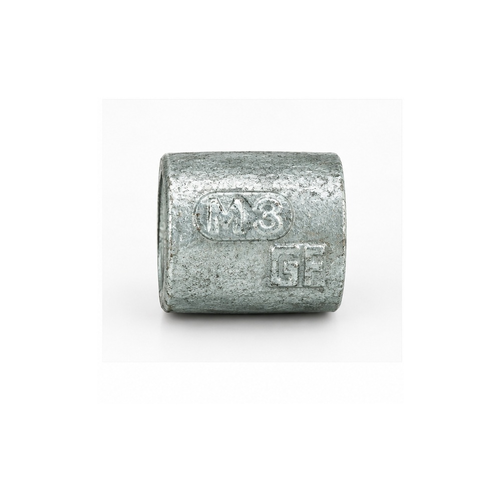M2 Gi Pipe Socket - Galvanized Iron, Standard Size | Powder Coated Finish, Round Shape, Rust Resistant