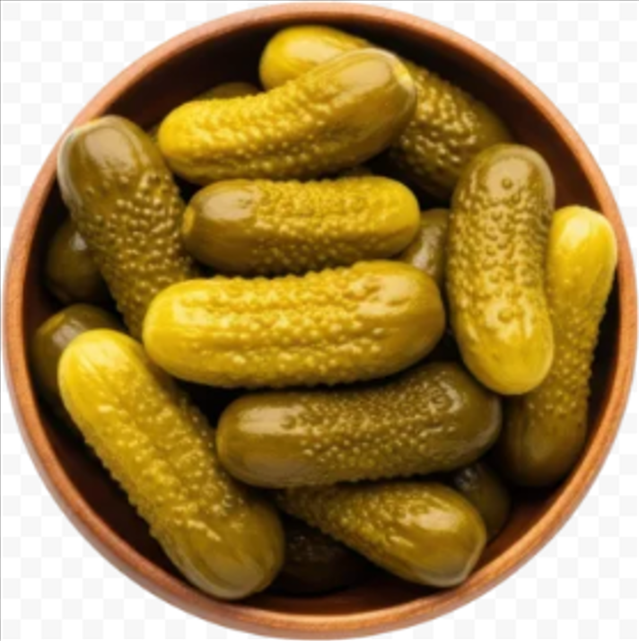 Pickled Gherkins - Ingredients: Salt