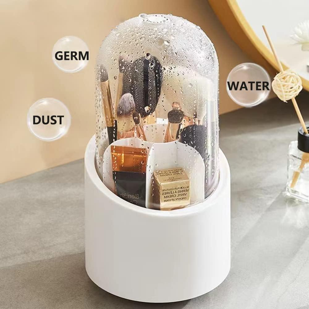 Rotating Cosmetic Makeup Brush Organizer