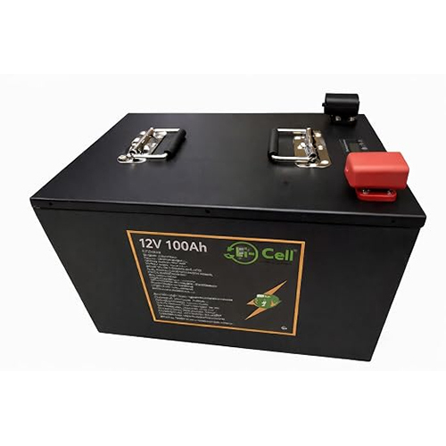 12V 100Ah Lithium-Ion Deep Cycle Battery, Built-in BMS, Over Voltage and Short Circuit Protection