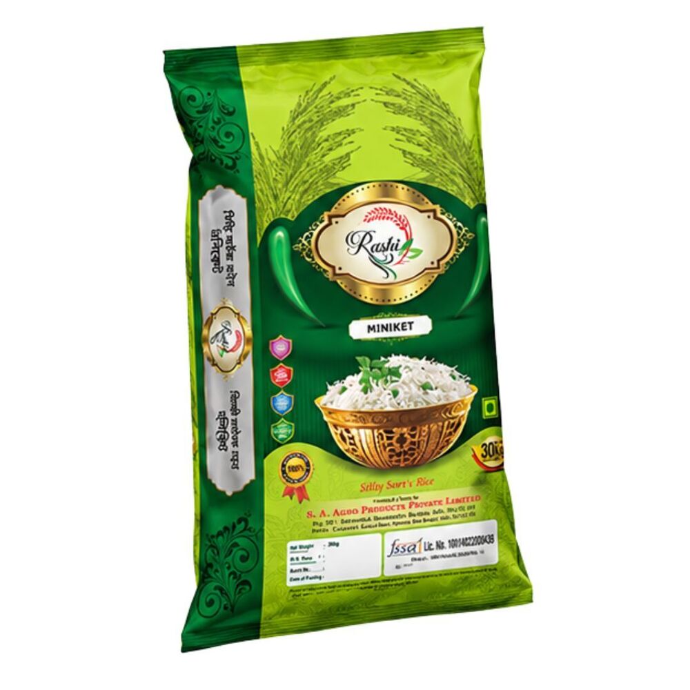 Miniket Silky Sortex Rice - Long Grain Silky Texture, High Purity, Nil Moisture Content, Organically Cultivated For Distinct Aroma