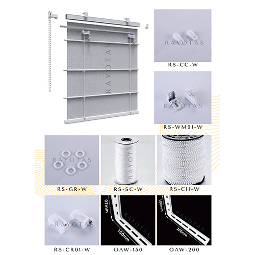 Square Roman Blind  Track - Feature: Easily-Assembled