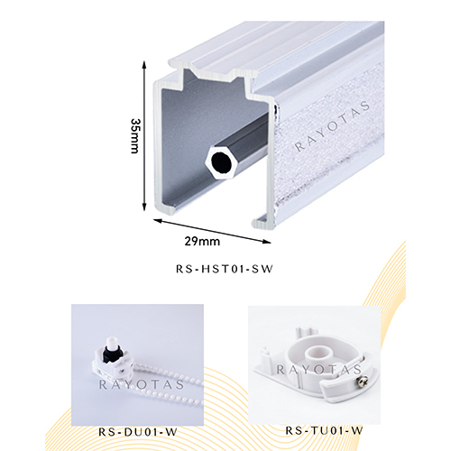 Square Roman Blind Track - Feature: Easily-assembled