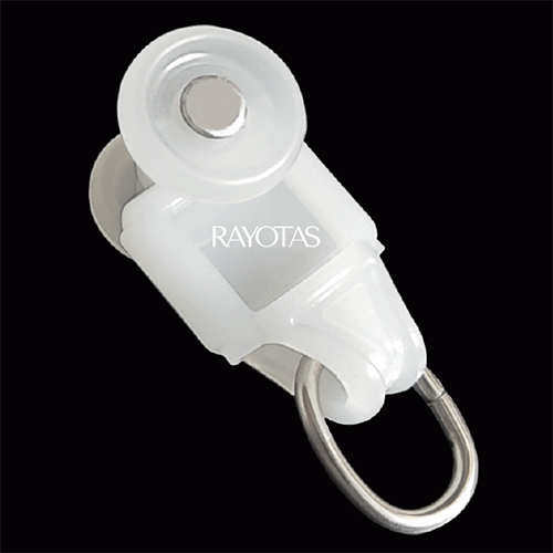 Curtain Track Glider Runner For Whisper Track - Color: White And Silver