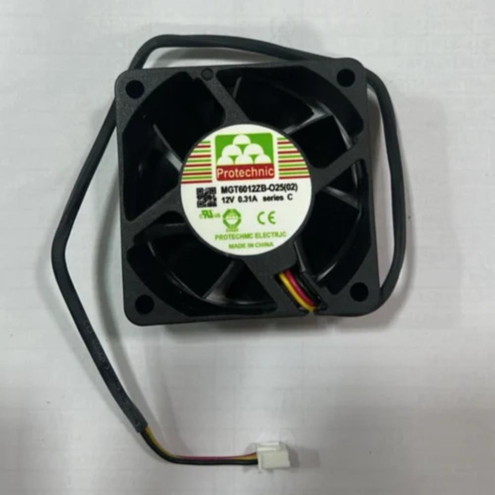 Protechnic Mgt6012Zb-O25 12V Dc 0.31A 6025Mm Ball Bearing Industrial Axial Cooling Fan - Blade Material: Plastic