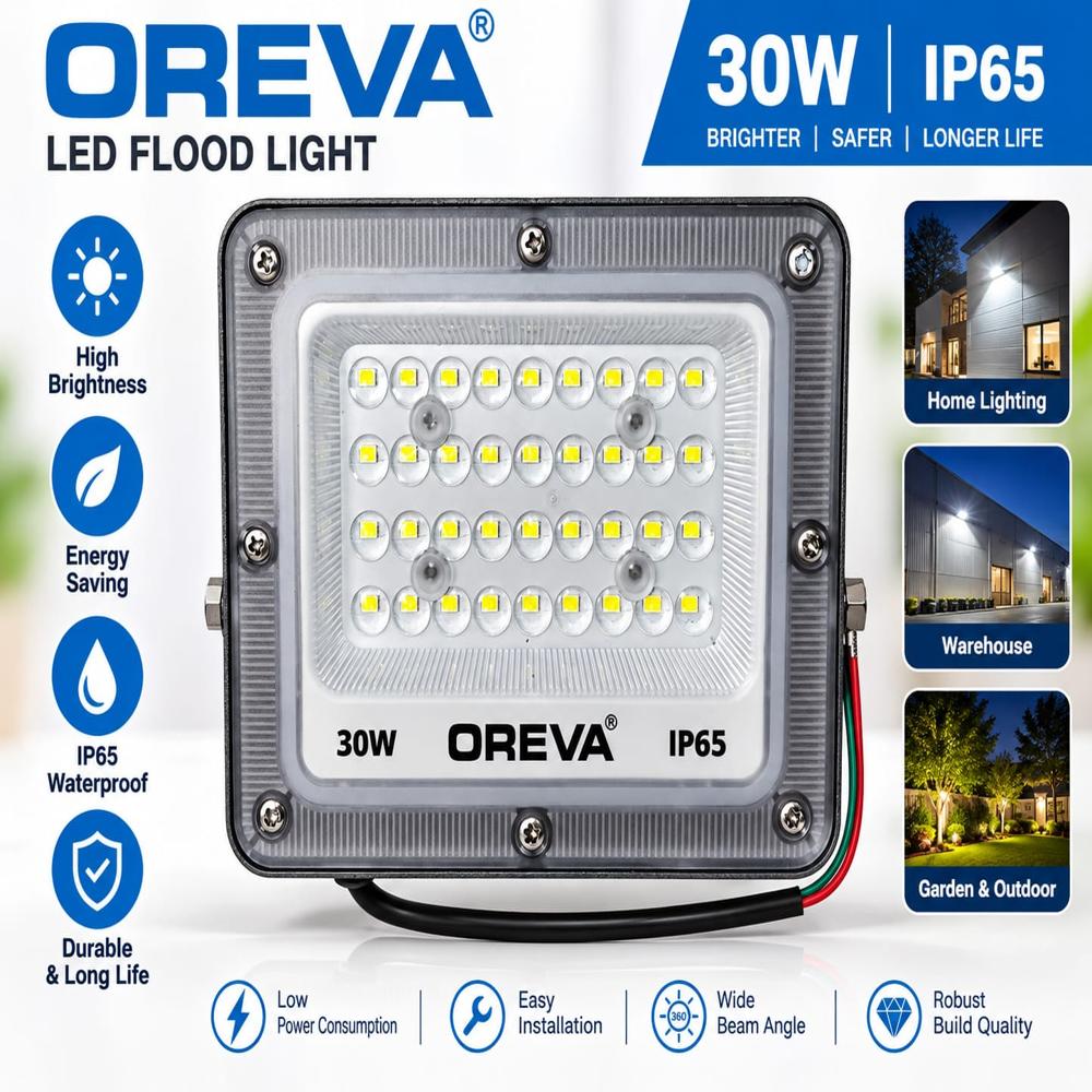30W LED Flood Light, Outdoor Wall Lights, Flood Lights