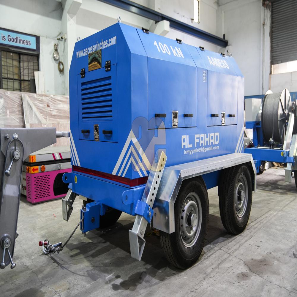 Electrical Cable Pulling Winch - 3 To 25 Ton Capacity, 500m/750m/1000m Rope Length | Rugged, Electrically Operated, User-friendly Control Panel, Continuous Display Of Cable Length