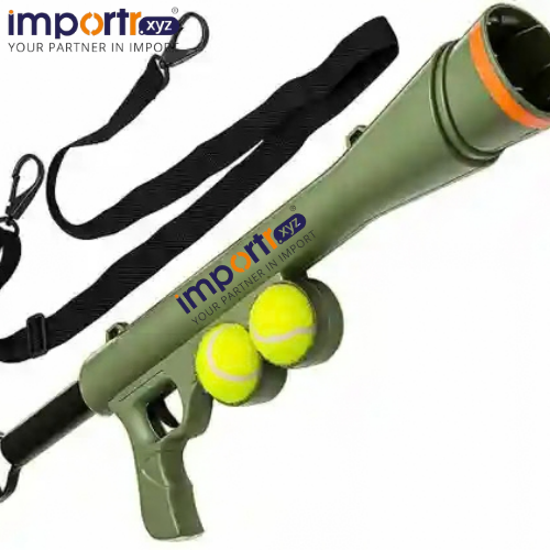 Toy Tennis Gun Dog Ball Launcher With Balls