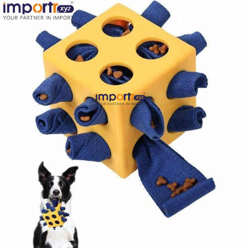 Treat Dispenser with Snuffle Box Design
