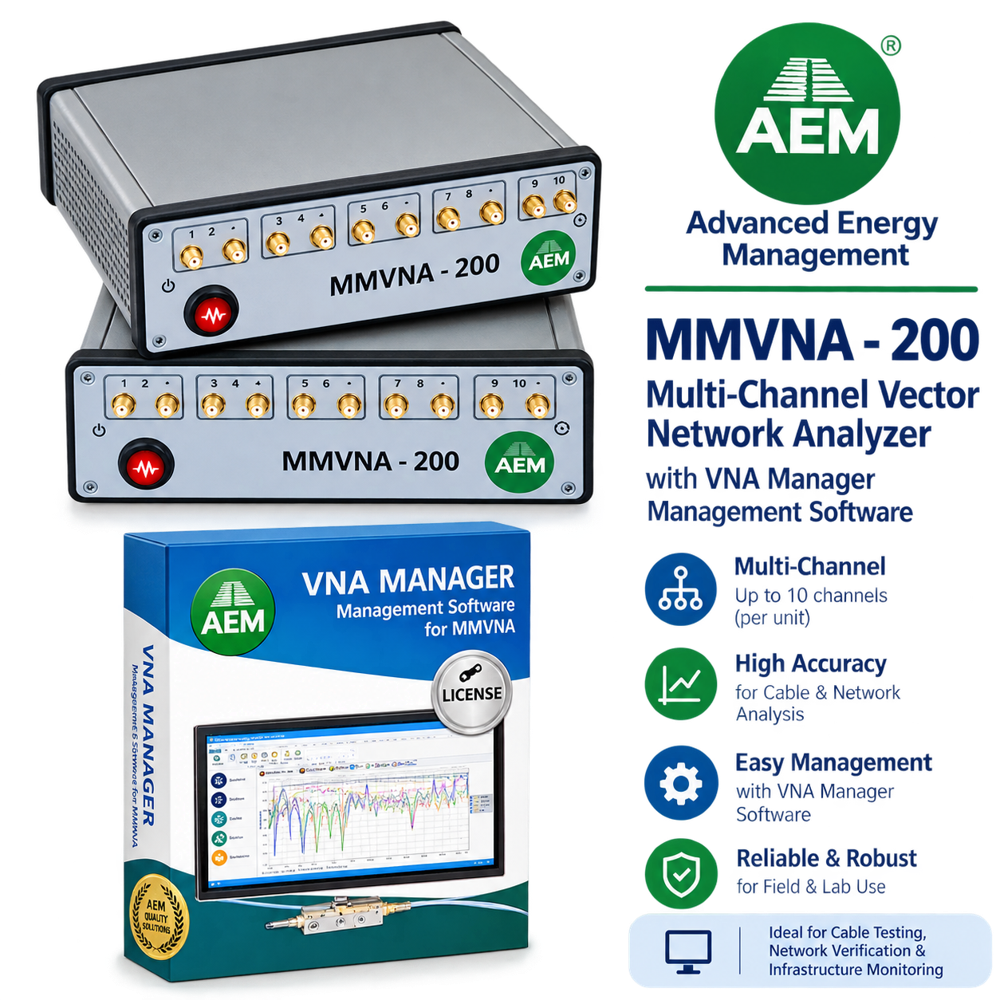 Mmvna-200 Mixed Mode Multi-port Vector Network Pair With Vna Manager Software - Accuracy: Better Than 0.5 Db Amplitude / 3 Phase