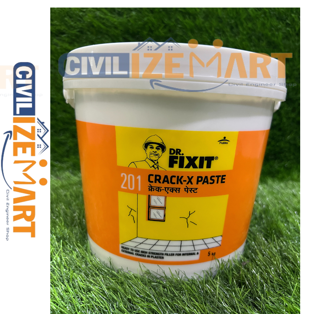 Dr.Fixit 201 Crack-X Paste (5Kg) Waterproof Chemical - Application: Filling Cracks In Plastered Surfaces